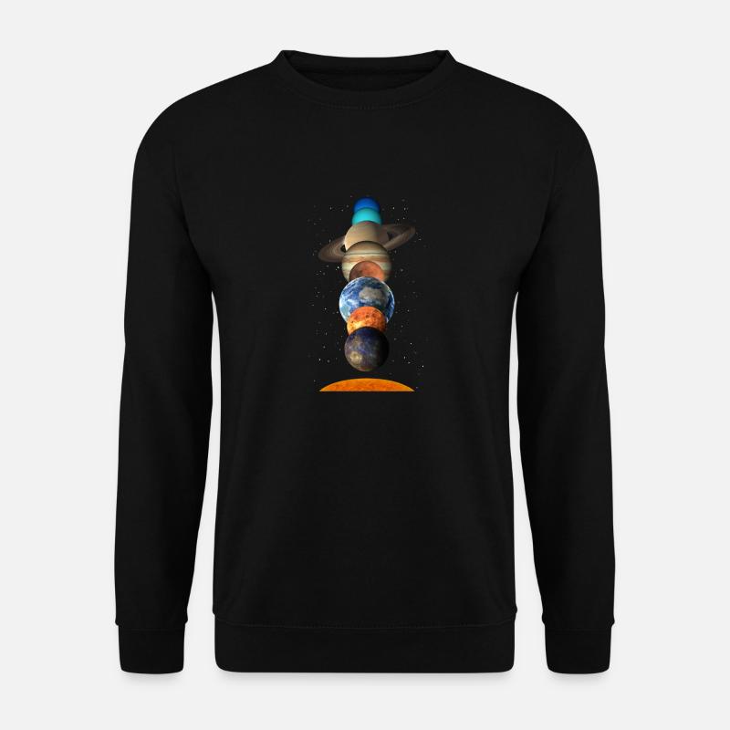 Sonnensystem - Unisex Pullover - Schwarz
