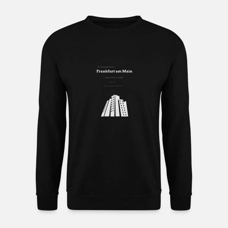 Lieblingsstadt Frankfurt am Main Koordinanten - Unisex Pullover - Schwarz