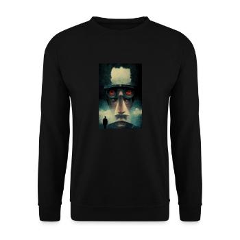 Orwell Design - Unisex Pullover - Schwarz - Vorne - Alina (178cm) & Michal (187cm)
