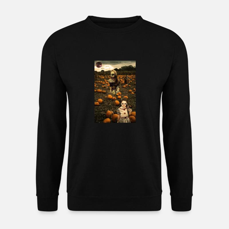 pumpkin horror horror - Unisex Sweatshirt - black