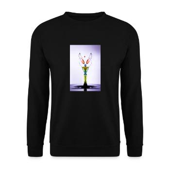 angel - Sweat-shirt Unisexe - noir - Devant - Alina (178cm) & Michal (187cm)