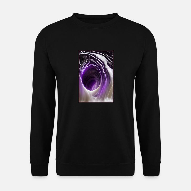 Lila Abstrakt Art - Unisex Pullover - Schwarz