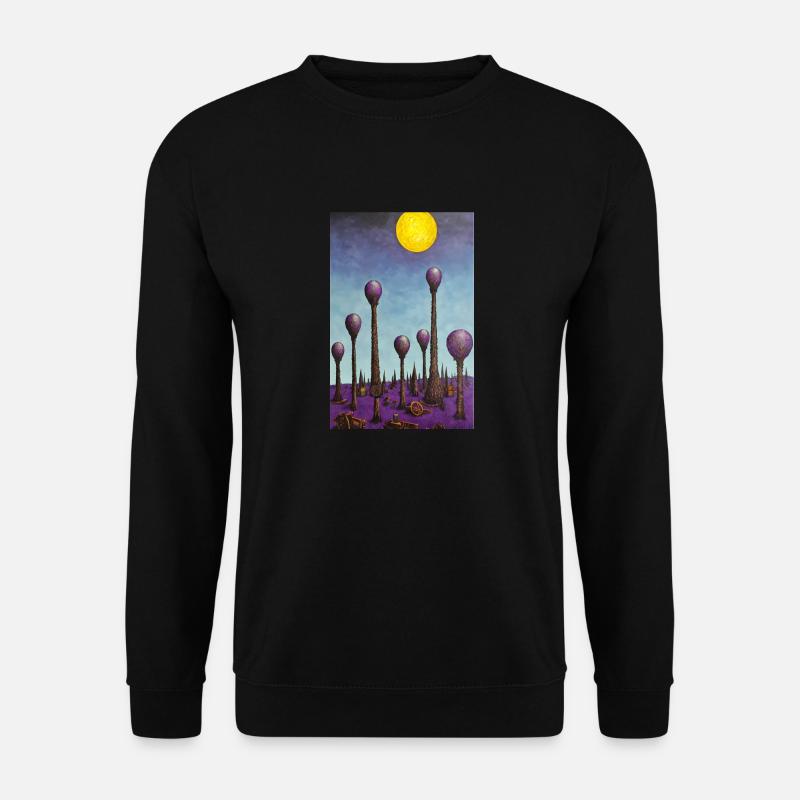 Forêt de champignons - Sweat-shirt Unisexe - noir