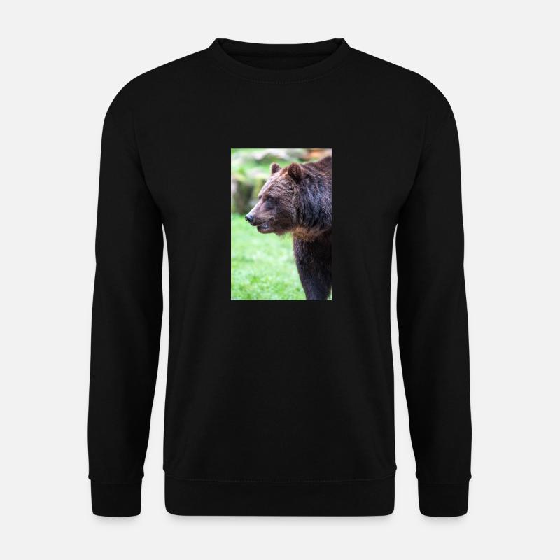 Braunbär Ursus arctos - Unisex Pullover - Schwarz