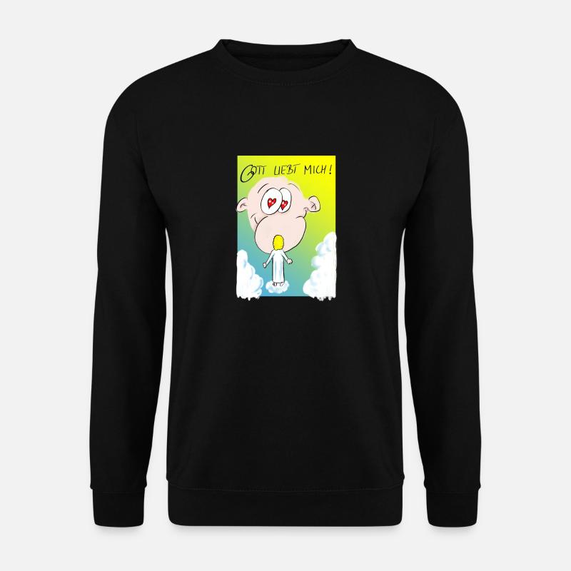 GottLiebtMich - Unisex Pullover - Schwarz