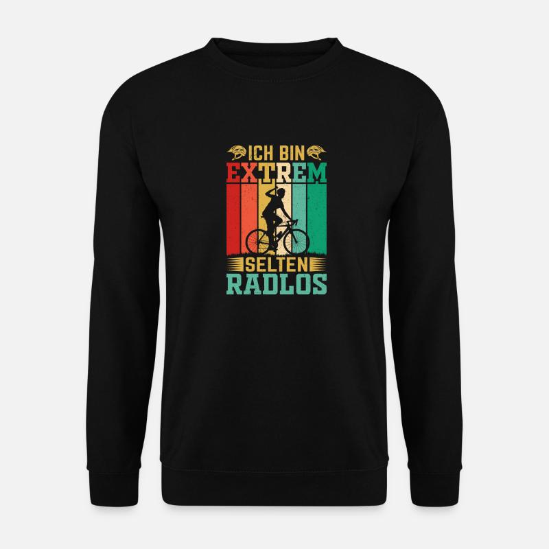Ich bin selten Radlos - Unisex Pullover - Schwarz