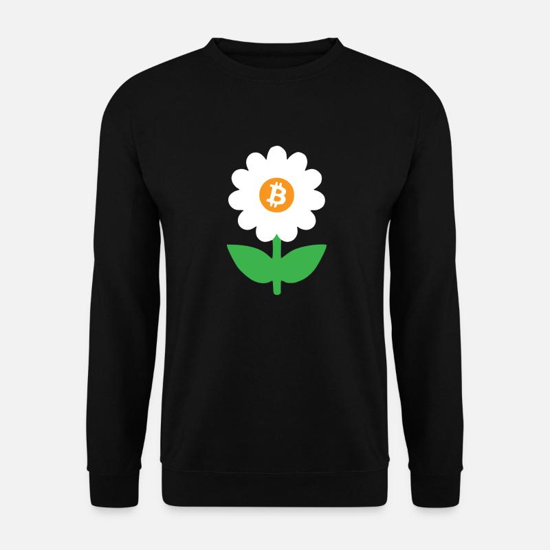 Bitcoin Gänseblümchen - Unisex Pullover - Schwarz