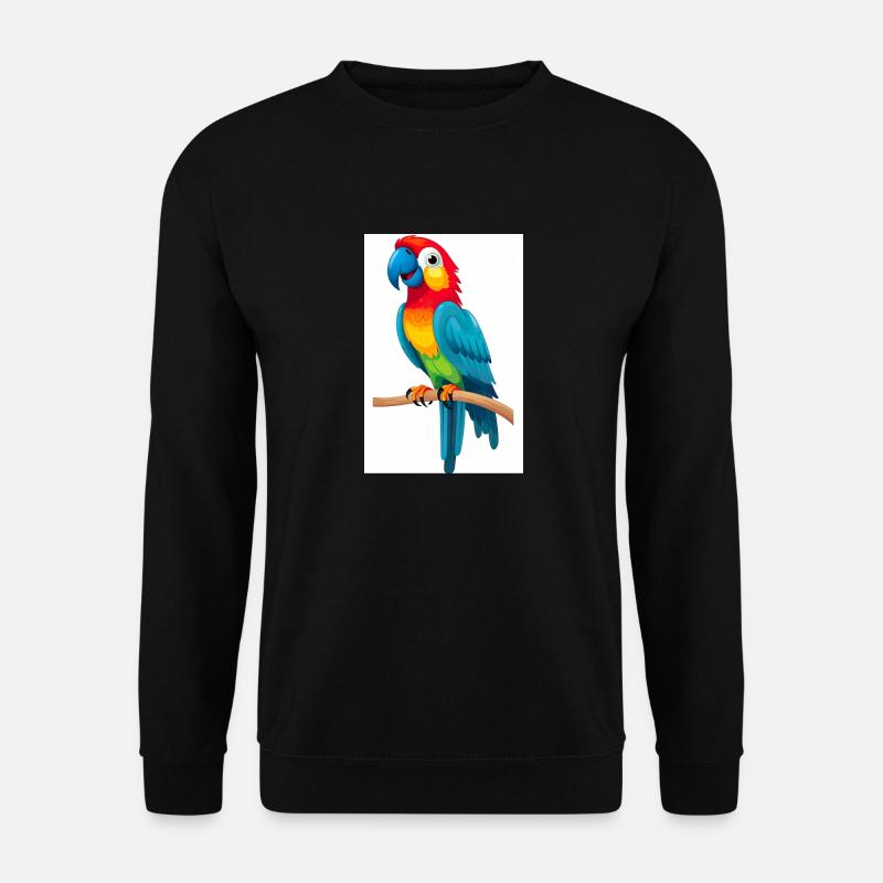 Niedlicher Papagei - Unisex Pullover - Schwarz