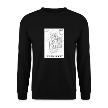 Wassermann - Unisex Pullover - Schwarz - Vorne - Alina (178cm) & Michal (187cm)