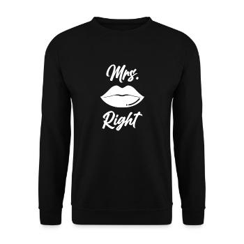 Lustiger Spruch Witzig Humor Geschenkidee - Unisex Pullover - Schwarz - Vorne - Alina (178cm) & Michal (187cm)