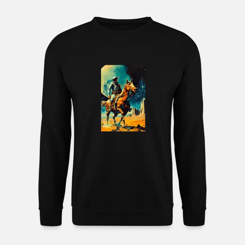 Le cowboy de l’espace - Sweat-shirt Unisexe - noir