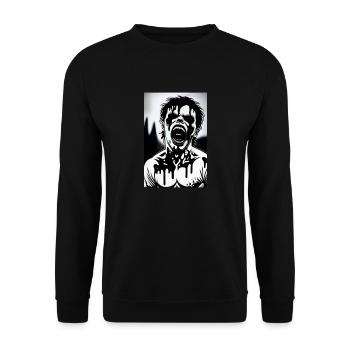 MELTING ZOMBIE MANGA 2 - Sweat-shirt Unisexe - noir - Devant - Alina (178cm) & Michal (187cm)