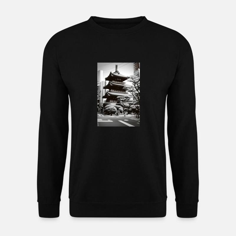 Tokio-Landschaft - Unisex Pullover - Schwarz