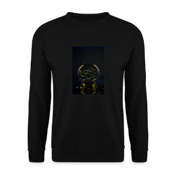 Bulles dans un blister jaune 1 - Sweat-shirt Unisexe - noir - Devant - Alina (178cm) & Michal (187cm)