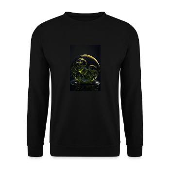 Bulles dans un blister jaune 2 - Sweat-shirt Unisexe - noir - Devant - Alina (178cm) & Michal (187cm)