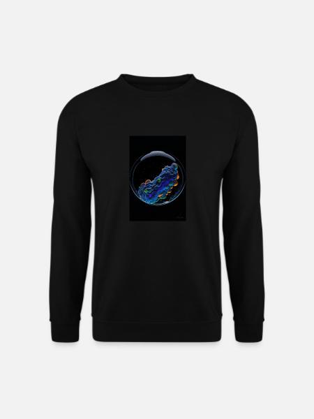 Clouds in a bubble neon 1 - Unisex Sweatshirt - black