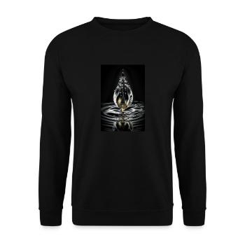 Déposer chrome 1 - Sweat-shirt Unisexe - noir - Devant - Alina (178cm) & Michal (187cm)