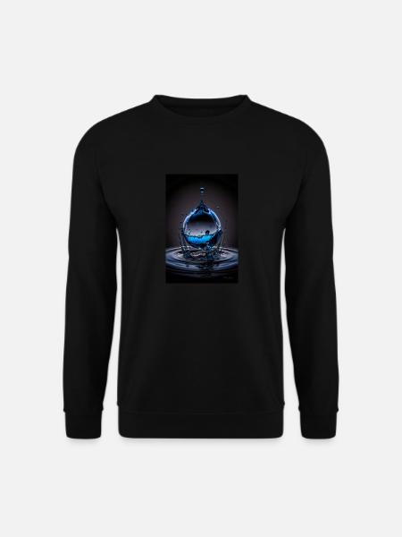 Drops blue 3 - Unisex Sweatshirt - black