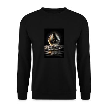Déposer chrome 3 - Sweat-shirt Unisexe - noir - Devant - Alina (178cm) & Michal (187cm)