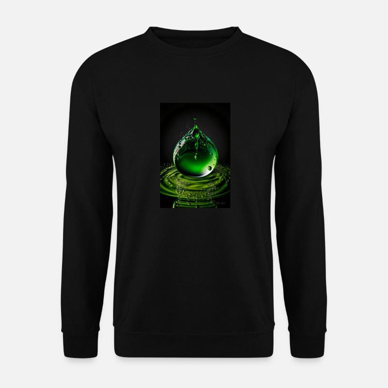 Drops green 2 - Unisex Sweatshirt - black
