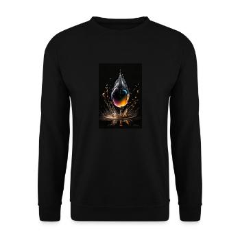 Tropfen plasma 3 - Unisex Pullover - Schwarz - Vorne - Alina (178cm) & Michal (187cm)