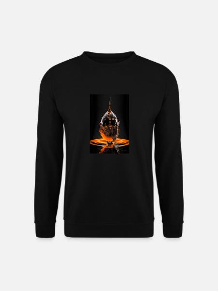 Drops orange 4 - Unisex Sweatshirt - black