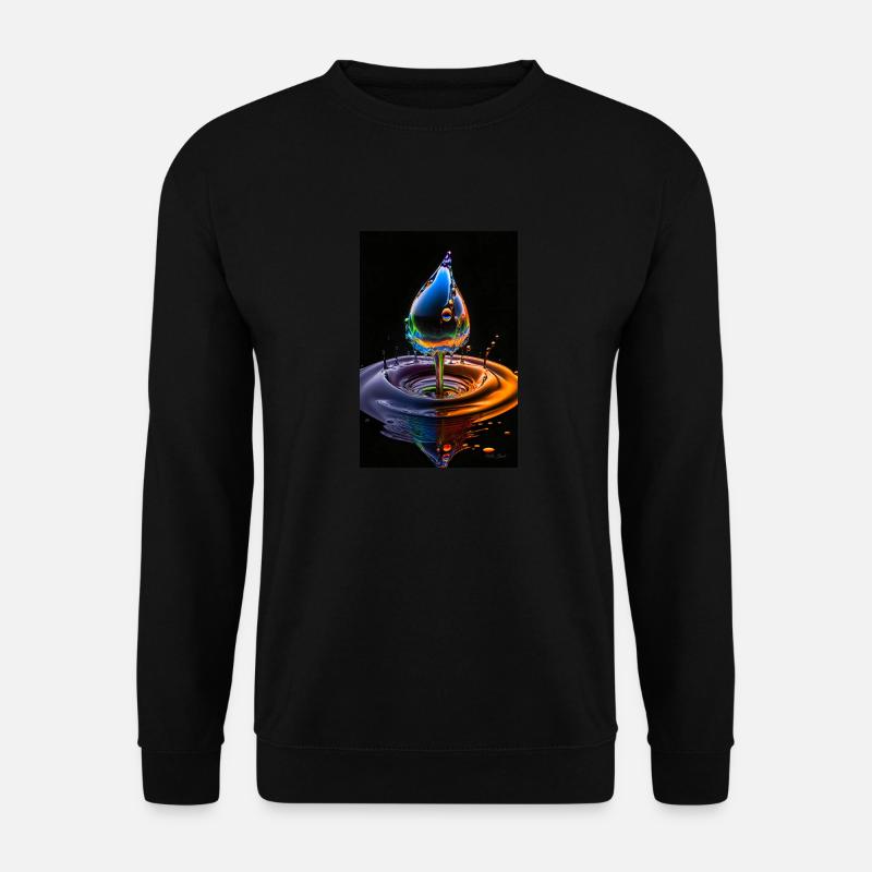 Tropfen neon 4 - Unisex Pullover - Schwarz