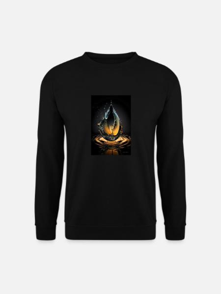Droplet plasma 2 - Unisex Sweatshirt - black