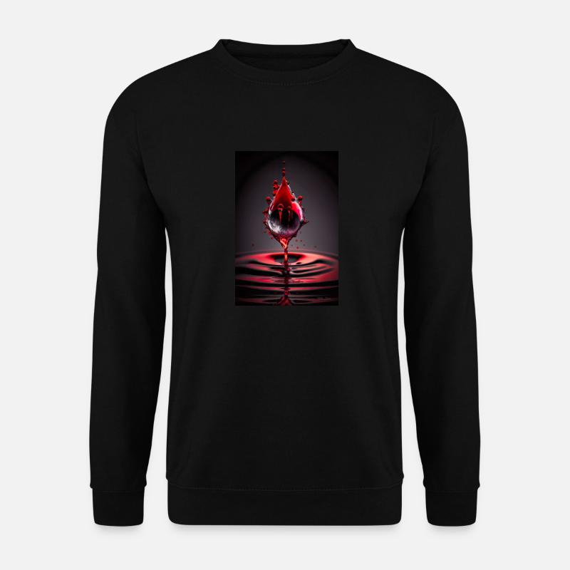 Drops red 2 - Unisex Sweatshirt - black