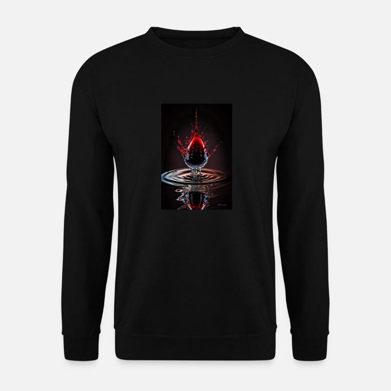 Drops red 3 - Unisex Sweatshirt - black