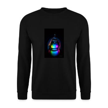 Gouttes néon 5 - Sweat-shirt Unisexe - noir - Devant - Alina (178cm) & Michal (187cm)