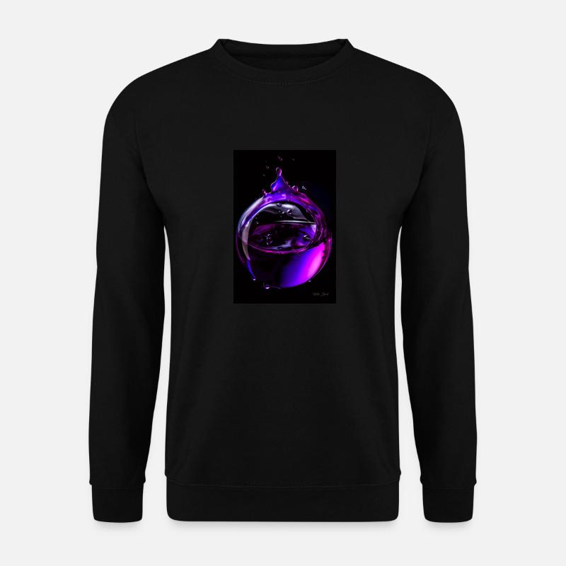 Drops purple 6 - Unisex Sweatshirt - black