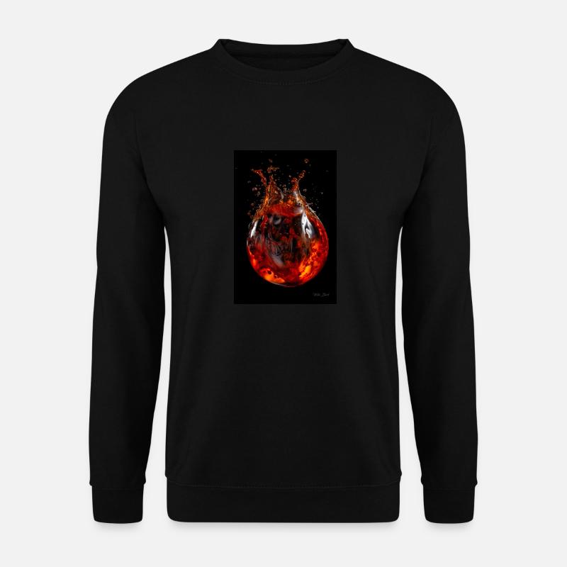 Gouttes de magma 5 - Sweat-shirt Unisexe - noir