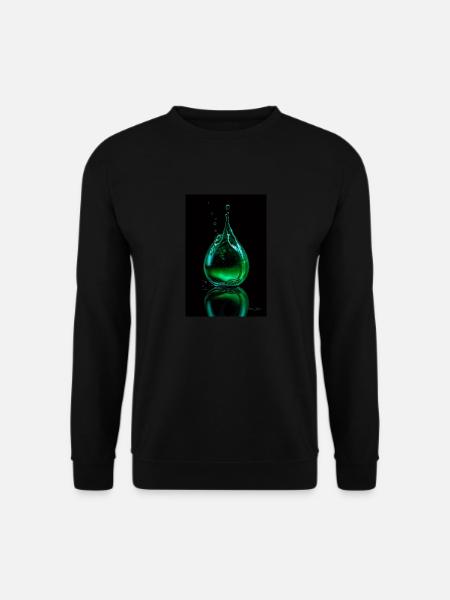 Drops green 6 - Unisex Sweatshirt - black