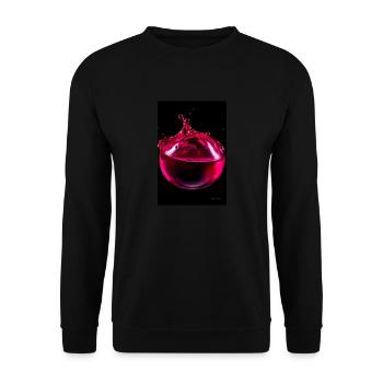 Drops magenta 6 - Unisex Sweatshirt - black - Front - Alina (178cm) & Michal (187cm)