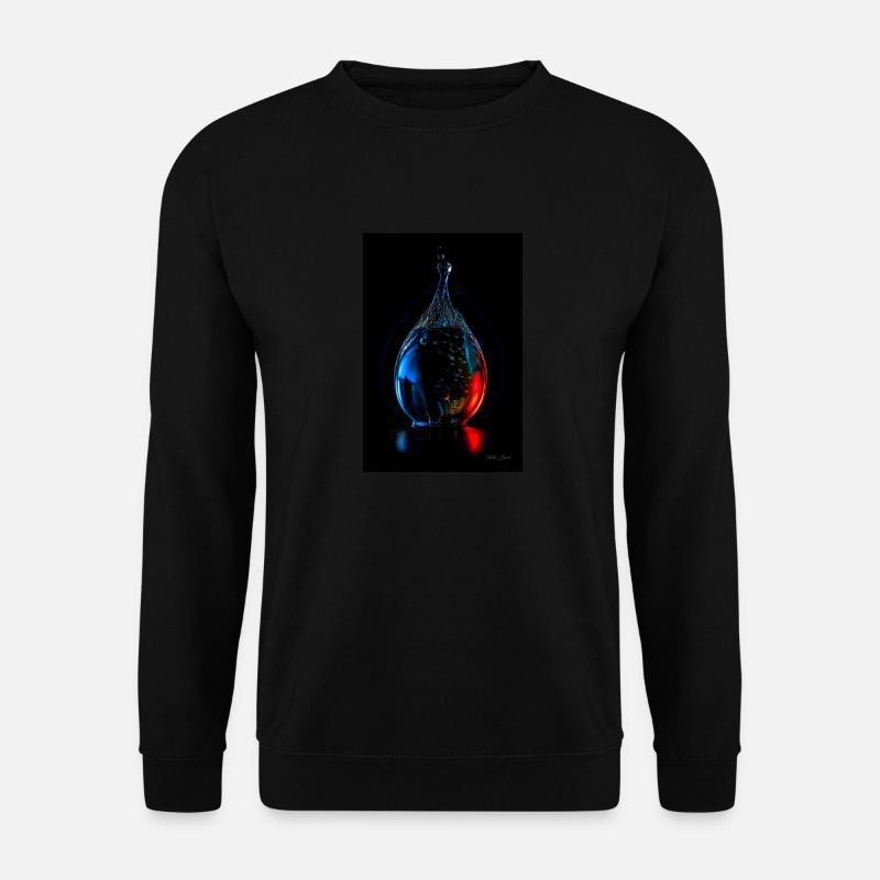 Tropfen plasma 7 - Unisex Pullover - Schwarz
