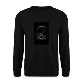 Kaos in einer Blase feuer 4 - Unisex Pullover - Schwarz - Vorne - Alina (178cm) & Michal (187cm)