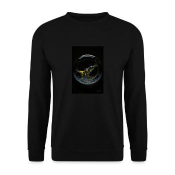 Kaos dans une bulle jaune 4 - Sweat-shirt Unisexe - noir - Devant - Alina (178cm) & Michal (187cm)
