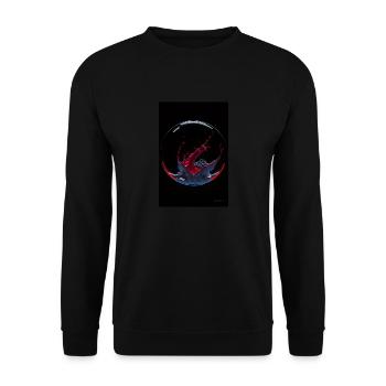 Kaos dans une bulle rouge3 - Sweat-shirt Unisexe - noir - Devant - Alina (178cm) & Michal (187cm)