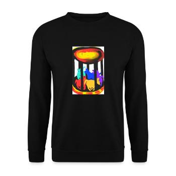Poney Chevaux - Sweat-shirt Unisexe - noir - Devant - Alina (178cm) & Michal (187cm)