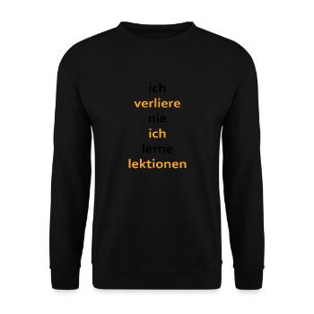 boardgame chess backgammon game night - Unisex Pullover - Schwarz - Vorne - Alina (178cm) & Michal (187cm)