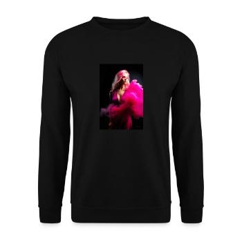 Magenta Beauty 3 - Unisex Sweatshirt - black - Front - Alina (178cm) & Michal (187cm)
