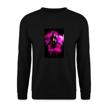 Magenta Beauty 1 - Unisex Sweatshirt - black - Front - Alina (178cm) & Michal (187cm)