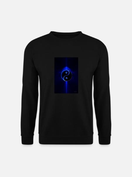 Yin Yang blue 1 - Unisex Sweatshirt - black