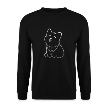Hund Chien - Sweat-shirt Unisexe - noir - Devant - Alina (178cm) & Michal (187cm)
