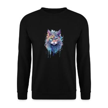 Chat indépendant - Sweat-shirt Unisexe - noir - Devant - Alina (178cm) & Michal (187cm)