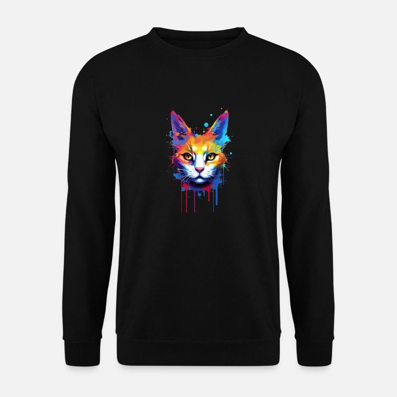 Chat extravagant - Sweat-shirt Unisexe - noir