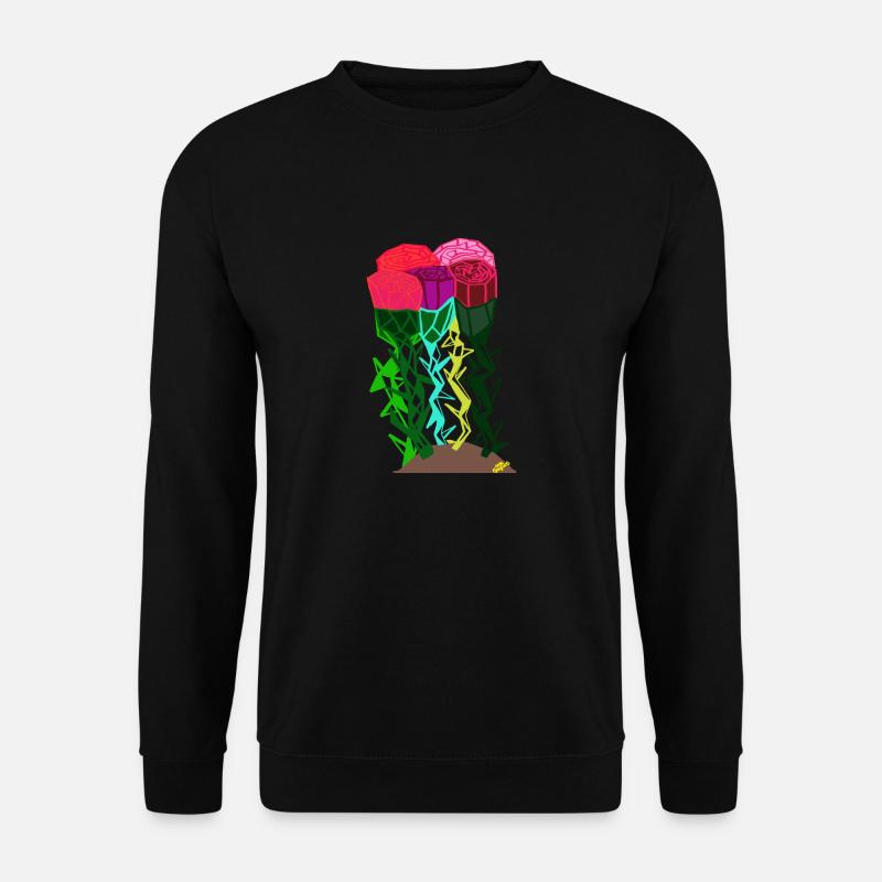 ROSES AND THORNS - Unisex Sweatshirt - black