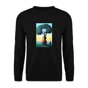 Timeless music - Unisex Sweatshirt - black - Front - Alina (178cm) & Michal (187cm)