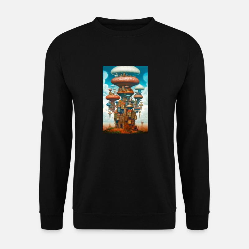 Pilz Stadt - Unisex Pullover - Schwarz